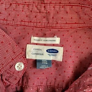 Red dot Button Down Shirt - XXL - Old Navy